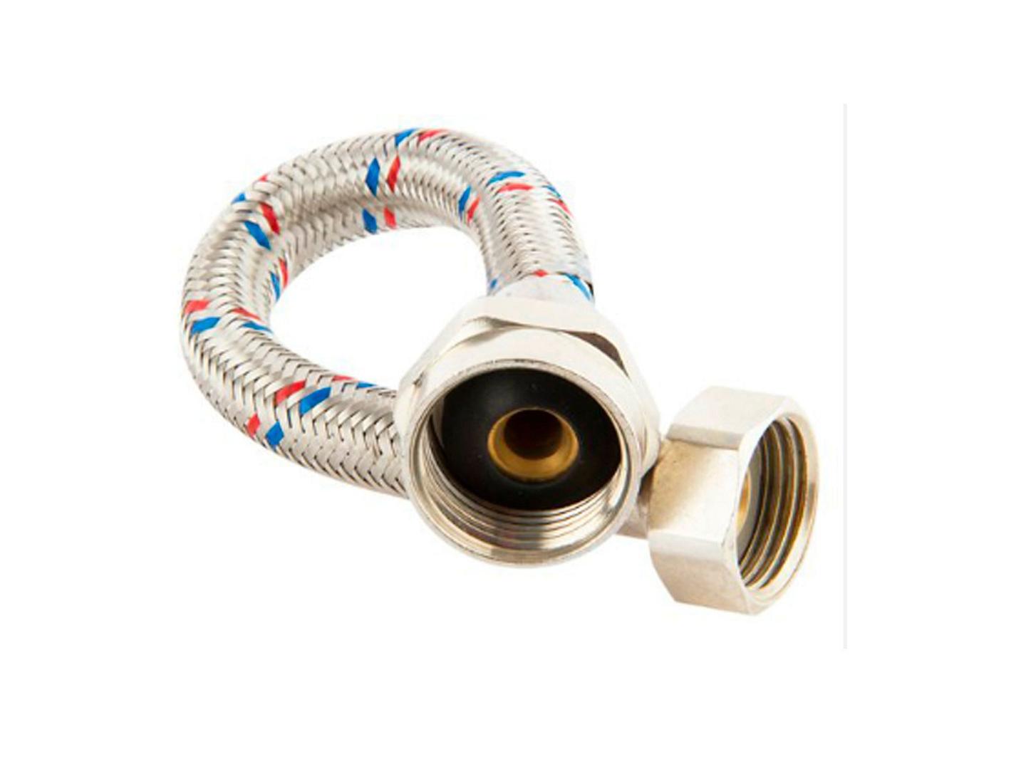 Flexible agua acero inoxidable 1/2 x 1/2'' HI HI 25 cm