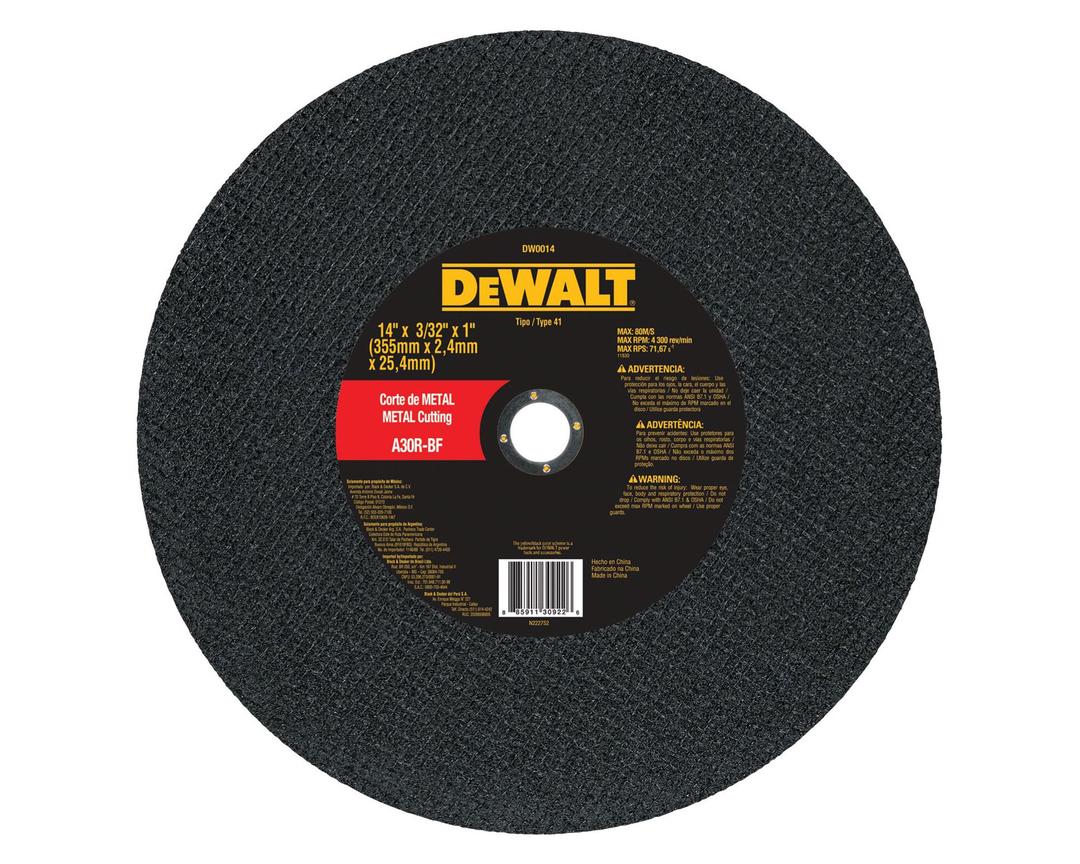 Disco corte metal 14''