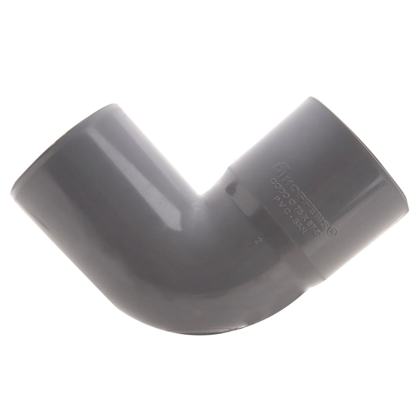 Codo pvc sanitario 75 mm