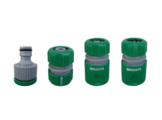 Set de acoples Unión conector manguera 1/2’’ y 3/4’’