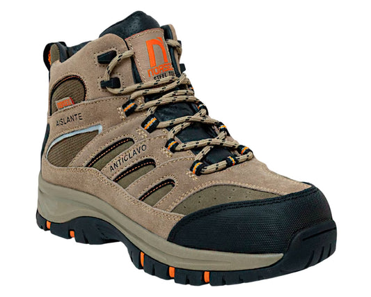 Zapato de seguridad Kingston café/beige