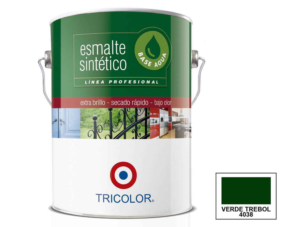 Esmalte sintético 1 galón verde trébol Tricolor