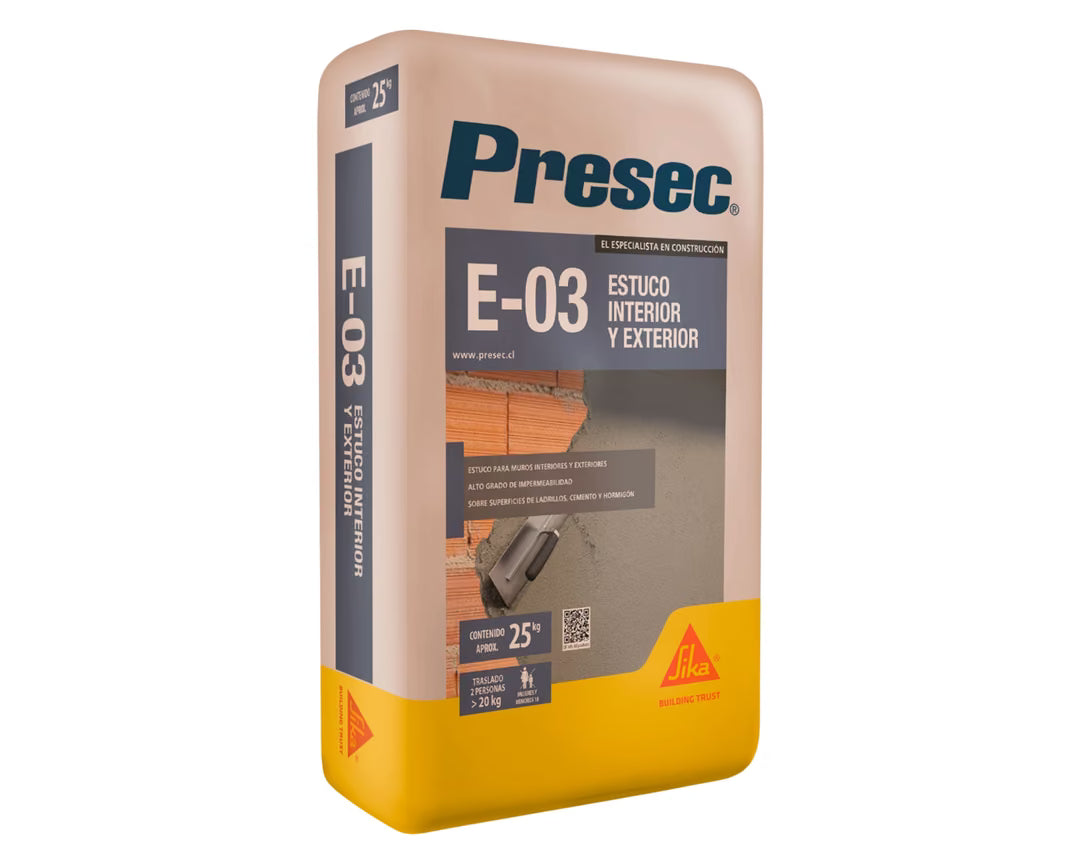 Estuco interior/exterior 25 kg