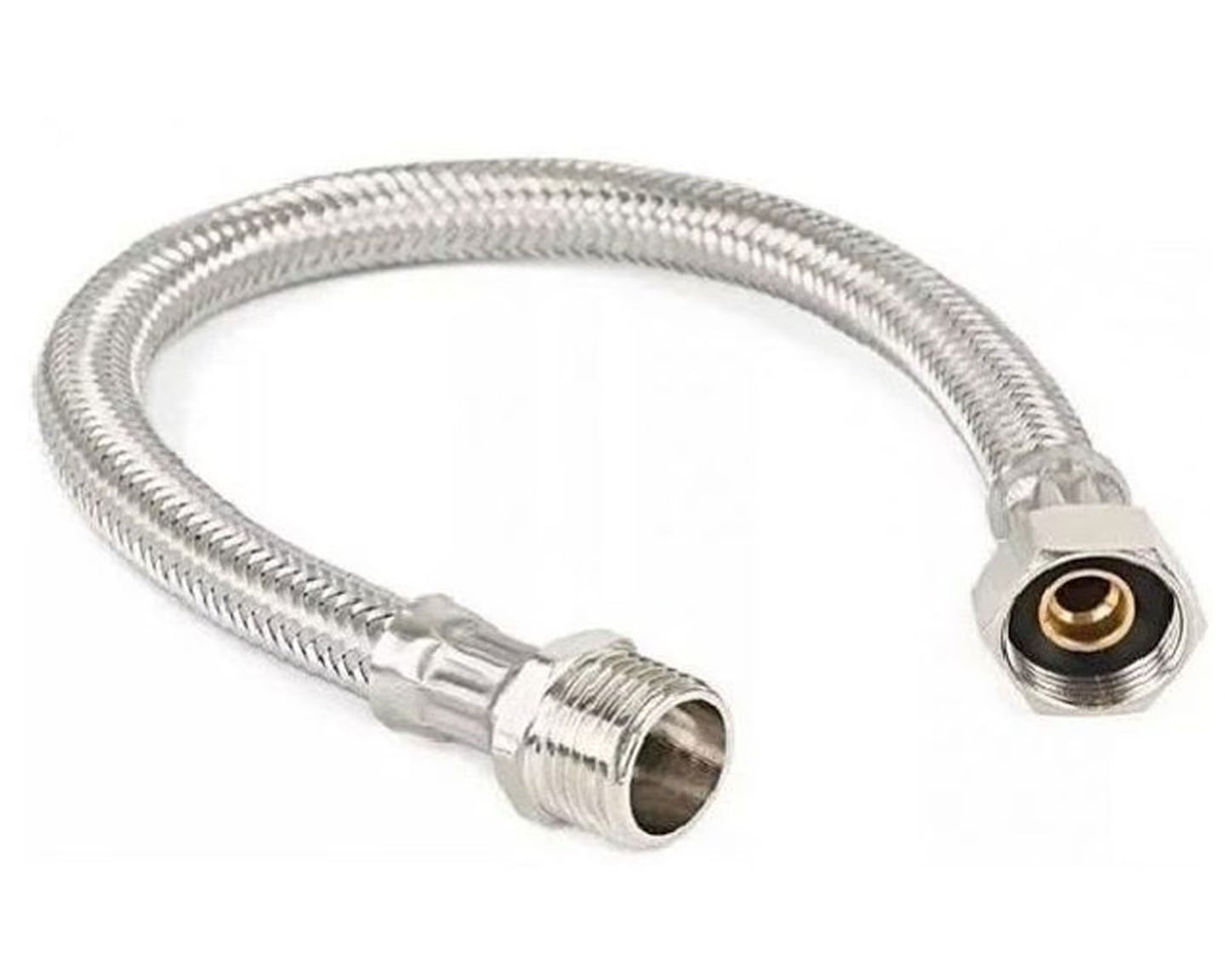 Flexible agua acero inoxidable HI/HE 1/2x1/2'' 100 cm