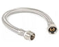 Flexible agua acero inoxidable HI/HE 1/2x1/2'' 100 cm