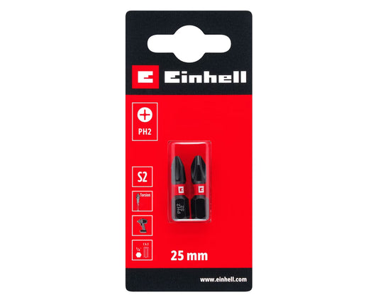 Punta PH2 Impacto 25 mm set 2 unidades