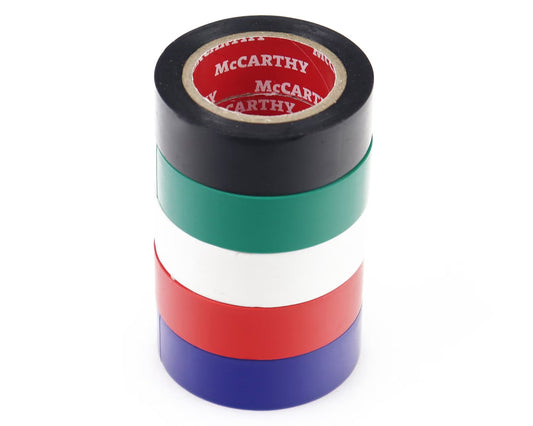 Cinta aislante colores 1.9 cm x 10 m pack 5 piezas