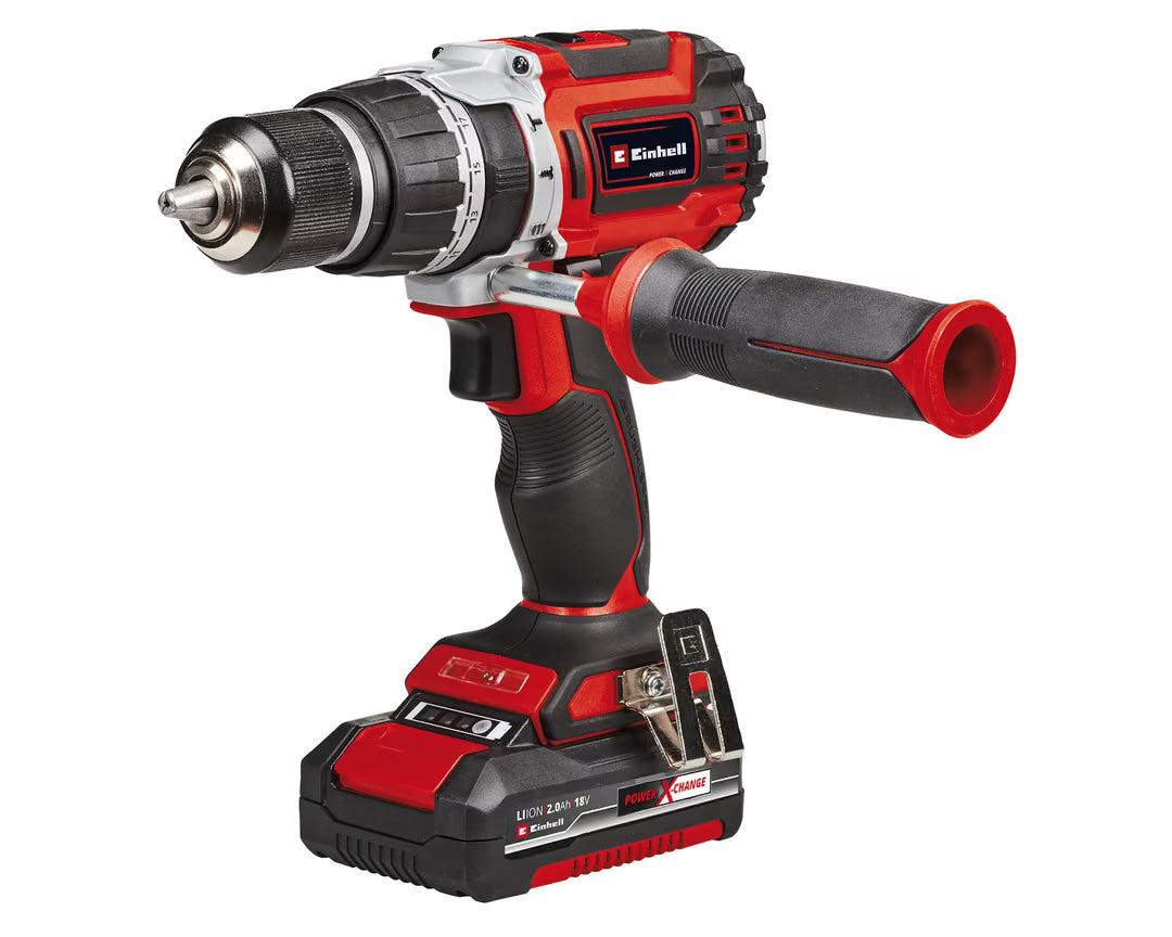 Taladro percutor inalámbrico 18/60 + batería 2.0 Ah + cargador