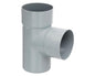 Tee sanitario gris 110x110 mm