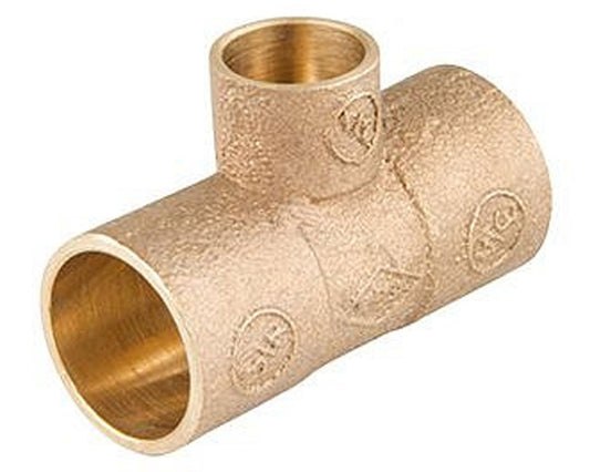 Tee de bronce 3/4" x 3/4" x 1/2" so so so