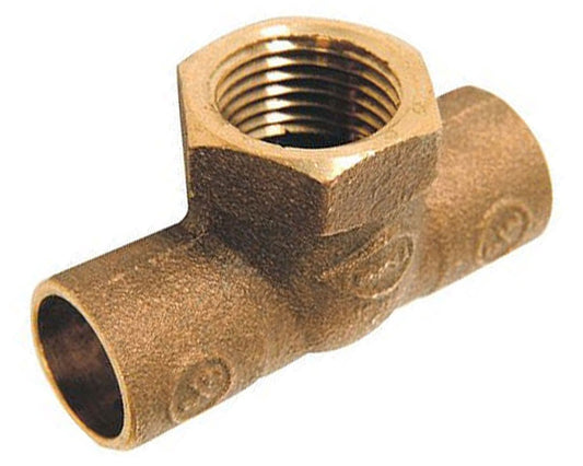 Tee tronco de bronce 3/4" x 3/4" x 1/2" so so hi
