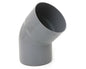 Codo pvc sanitario 110 mm 45°