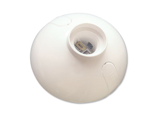 Portalámpara e27 con plafón blanco