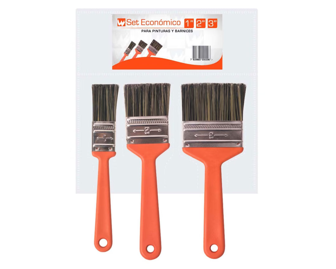 Brochas set 3 unidades Wesser