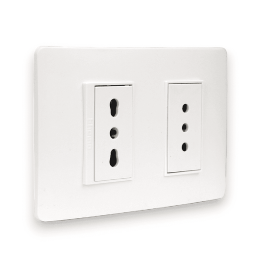 Enchufe doble 10A + 16A Bticino