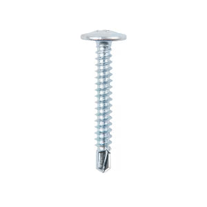 Tornillo cabeza lenteja 8mmx1 1/2'' punta broca 100 unidades