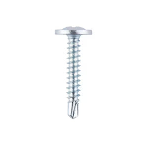 Tornillo cabeza lenteja 8mmx1'' punta broca 100 unidades