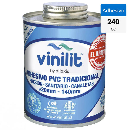Adhesivo PVC Envase aplicador 240cc